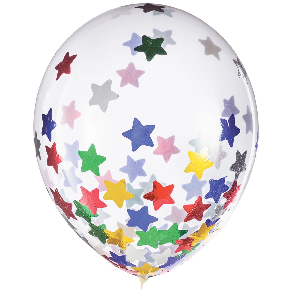 Starry Confetti Latex Balloons - 12-inch Multicolor, 6-ct - Pack of 2