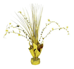 Golden Starburst Metallic Spray Centerpiece - 12 Inch - Case of 96