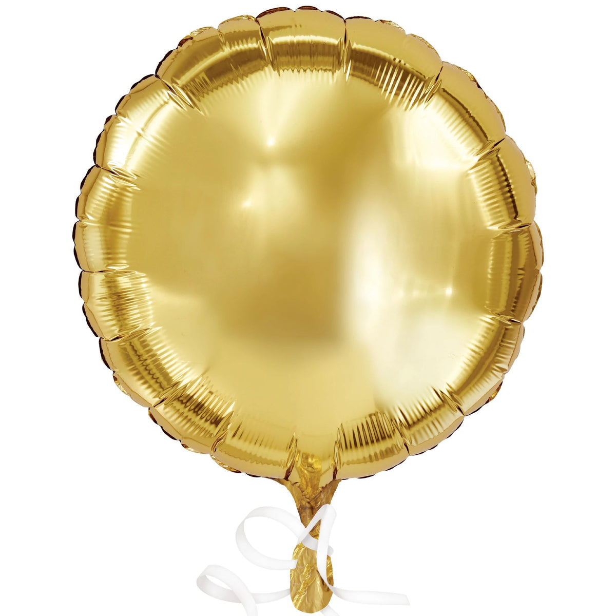 Elegant Gold Metallic Round Balloon - 18-Inch - Pack of 4