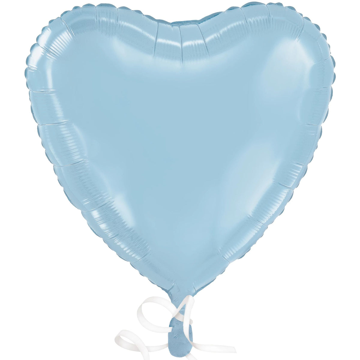 Pastel Blue Heart Foil Balloon - 18-Inch - Case of 72