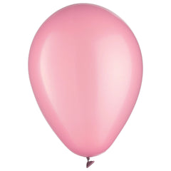 Bulk 9-inch New Pink Latex Balloons - 100 Count - Case of 50