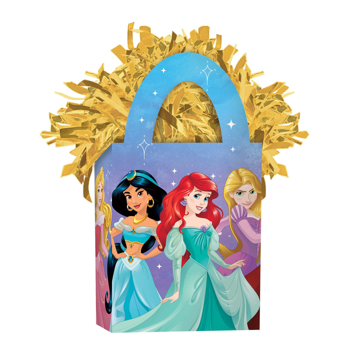 Disney Princess Balloon Weight, Gold/Blue, 5.5-inch - Pack of 6