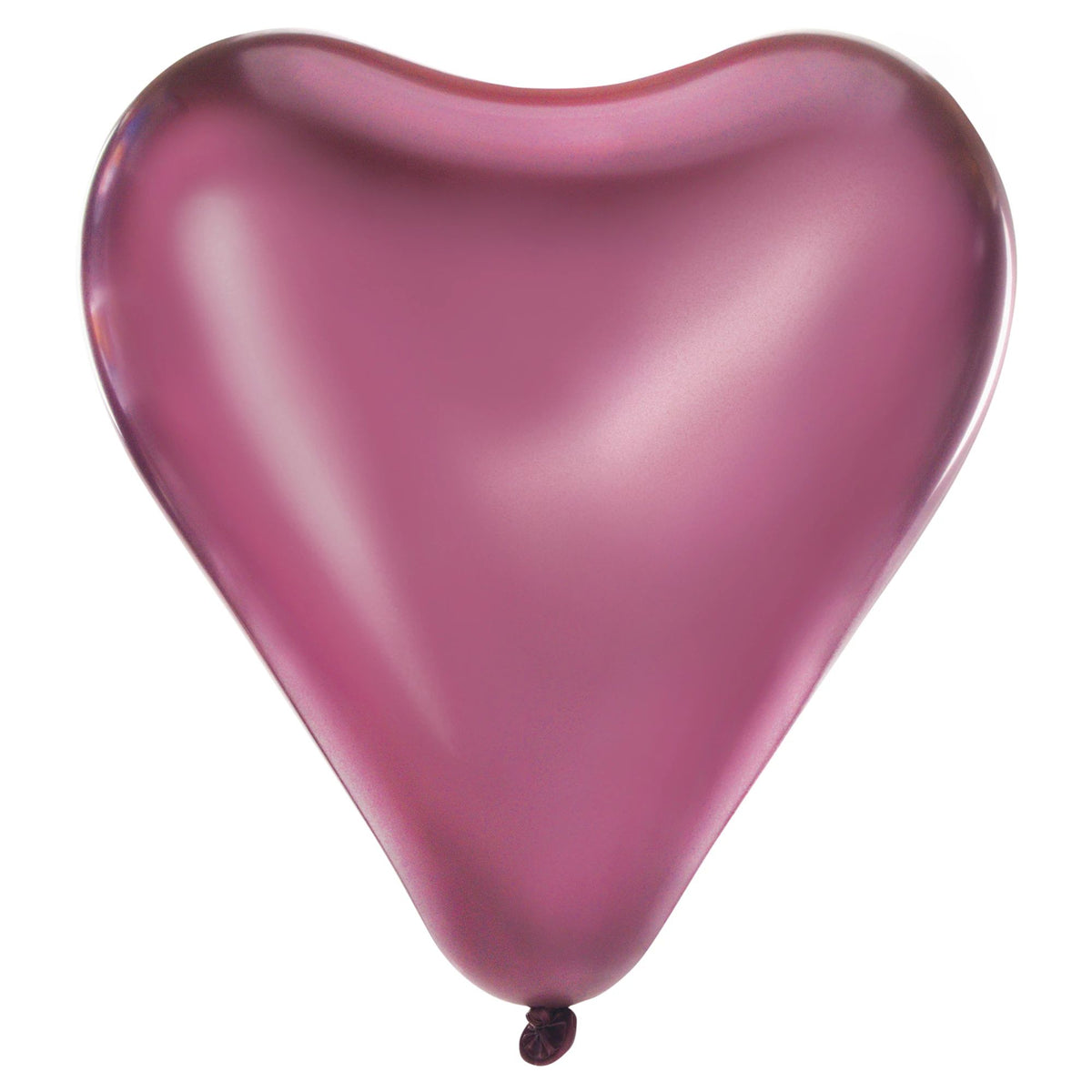 New Pink Satin Luxe Heart Latex Balloons, 12-inch, 6-ct - Case of 48