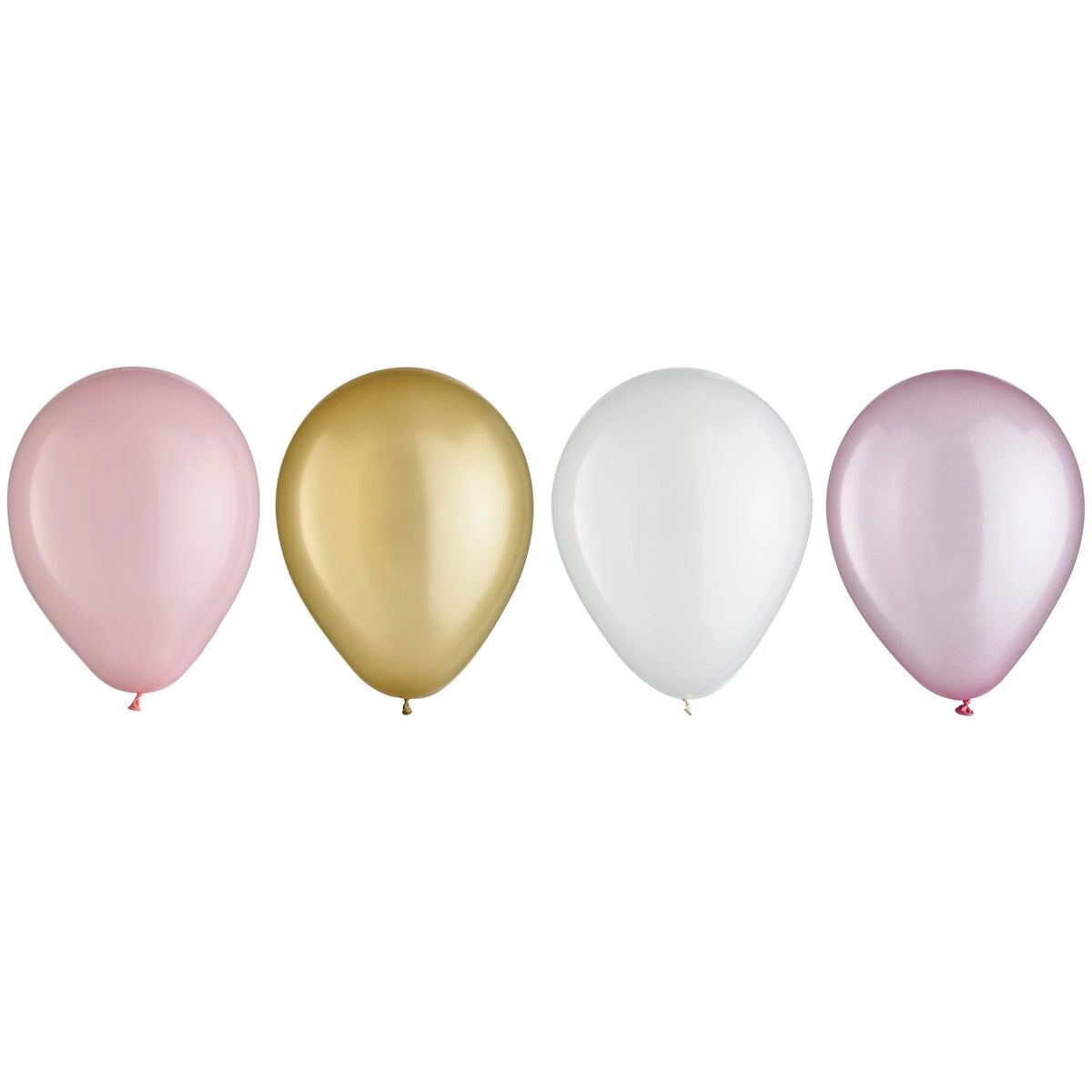Round Pearl Latex Balloons, Gold/Pink/Rose Gold, 5-inch, 25-ct - Case of 72
