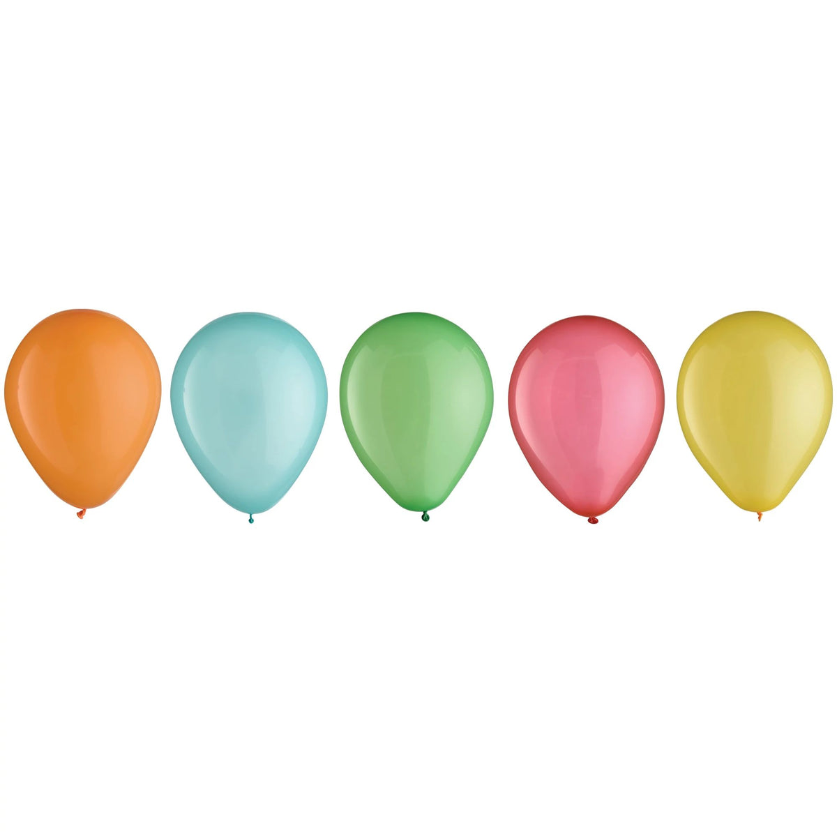 Round Pearl Latex Balloons, Assorted Colors, 5 inch, 25-ct - Pack of 12
