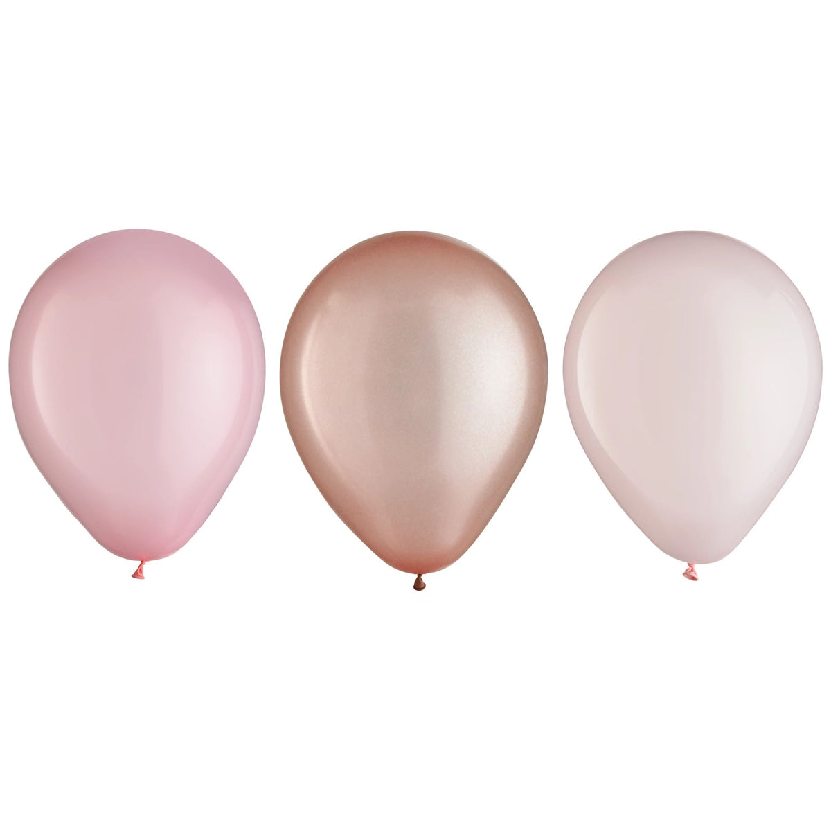 Round Pearl Latex Balloons, Pink/Rose Gold, 5-inch, 25-ct - Pack of 12