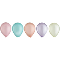 Pastel Latex Balloons, 5-inch, 25-ct, Assorted Colors - Pack of 12