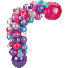 Latex & Foil Balloon Garland Arch Kit, Pink/Purple/Silver/Blue - Pack of 3