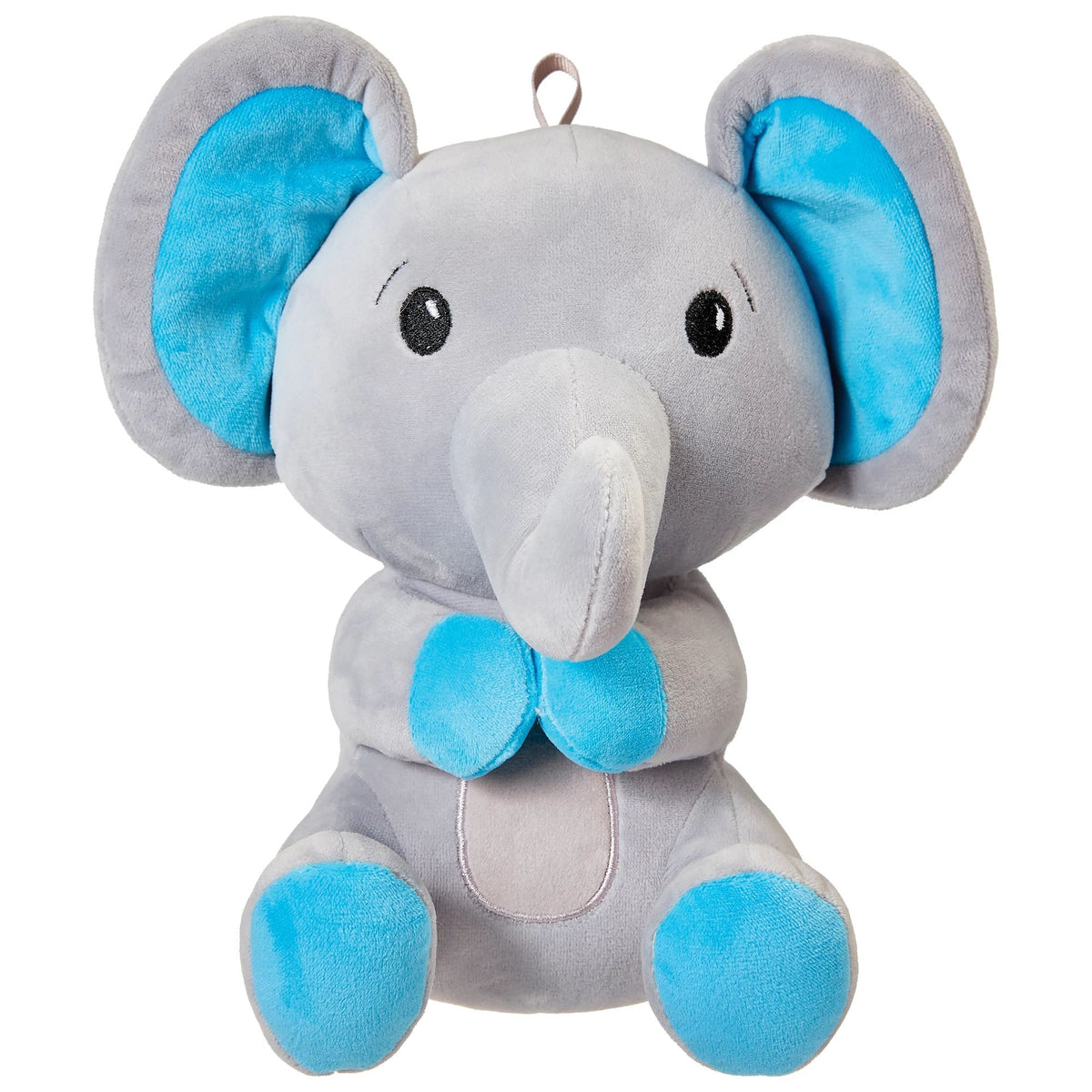 Elephant Plush Balloon Weight, Grey/Blue, 5 inch - Pack of 6