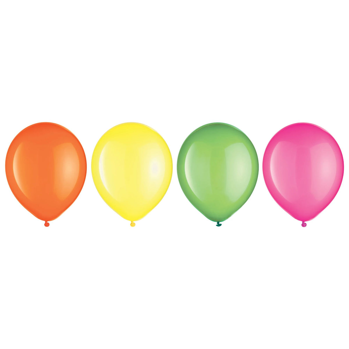 Neon Assorted Latex Balloons, 11-inch, 15-ct - Case of 72