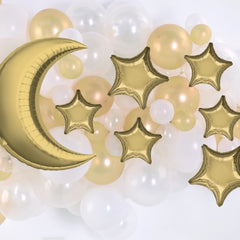Gold Moon & Stars Foil Balloon Set - Case of 30
