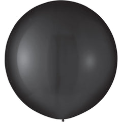 Elegant Black Latex Balloons - 24-inch (4-ct) - Pack of 3