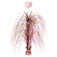 Sweet 16 Metallic Spray Centerpiece, Rose Gold, 30 inch - Pack of 6