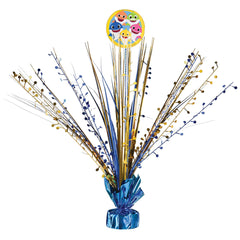 Baby Shark Metallic Tinsel Spray Centerpiece, Blue/Yellow, 18-inch - Pack of 2