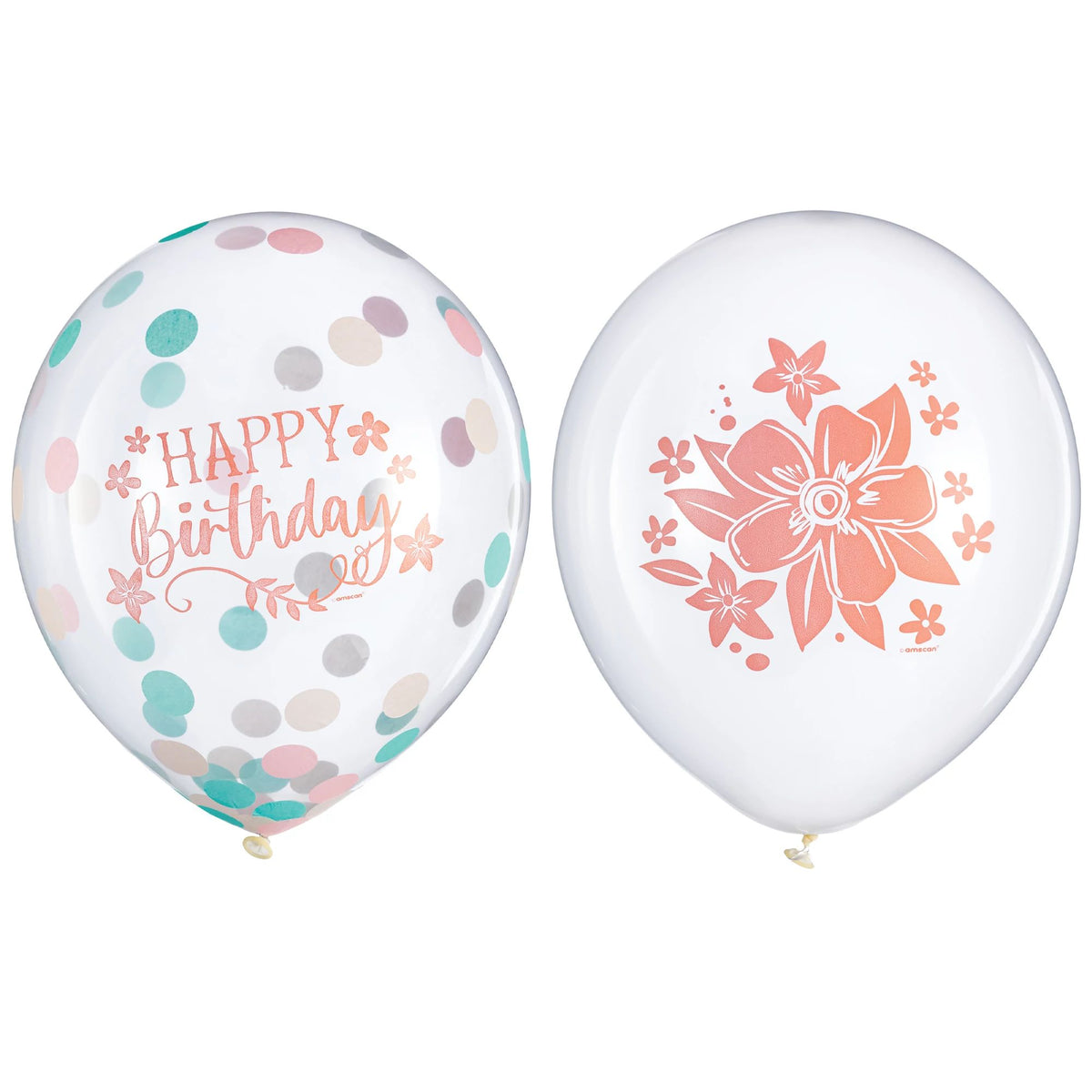 Free Spirit Confetti Latex Balloons - Baby's First Birthday, 6-ct - Case of 48