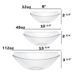 112 Oz. Clear Stadium Bowls | 4 Count