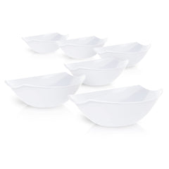 112 Oz. White Stadium Bowls | 4 Count