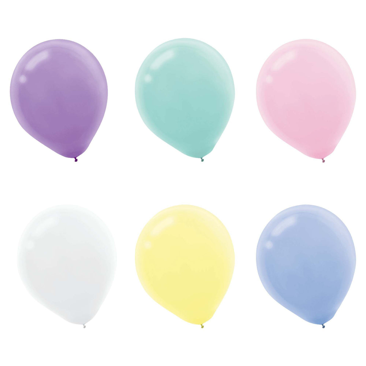 Assorted Pastel Latex Balloons, 12-inch, 72-ct - Pack of 4