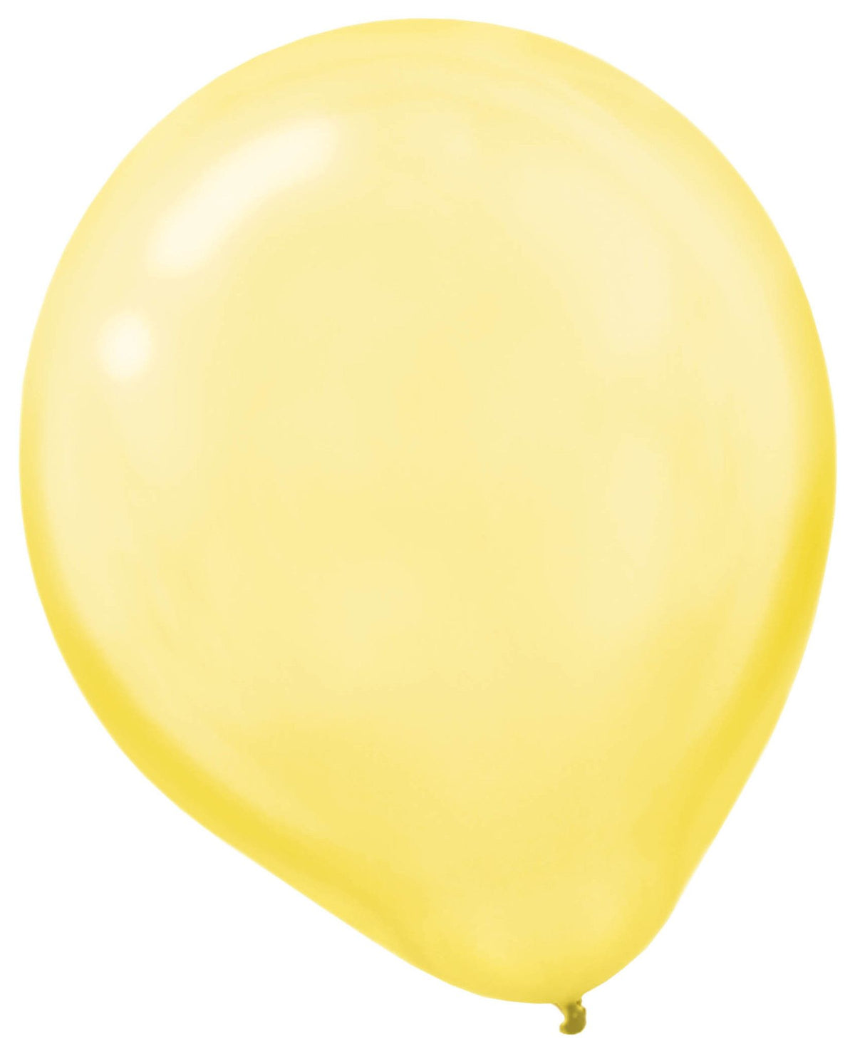 Pearl Yellow 12-inch Latex Balloons - 72-ct - Case of 48