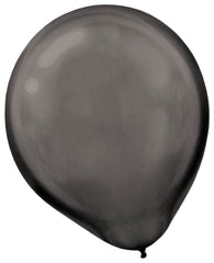 Black Pearl Latex Balloons 12-Inch, 15-ct - Pack of 12