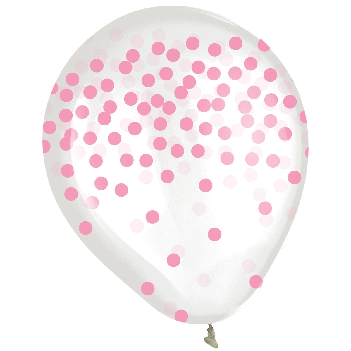 Pink Confetti Latex Balloons - 6-ct - Pack of 2