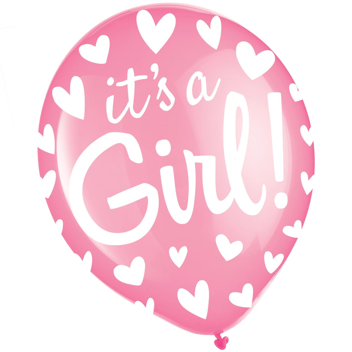 It's a Girl! 12-Inch Printed Latex Balloons, 100-ct - Case of 10