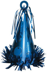 Sapphire Blue Balloon Weight Party Hat - Pack of 6