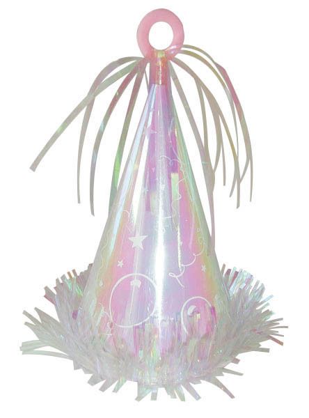 Iridescent Party Hat Balloon Weight - Case of 72