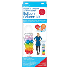 Balloon Column Kit Stand, Clear, 7.5-ft, 23-pk - Case of 6