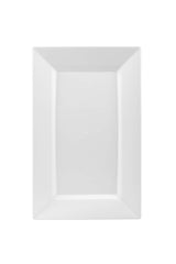 12.75 In. Clear Rectangular Plastic Plates | 120 Count