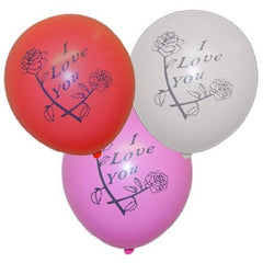 12 In. "I Love You" Latex Balloons | 50 Count