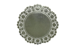 12 In. Round Silver Foil Doilies | 36 Count