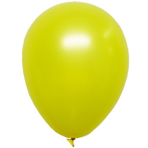 12 In. Yellow Pearlized Balloons | 50 Count