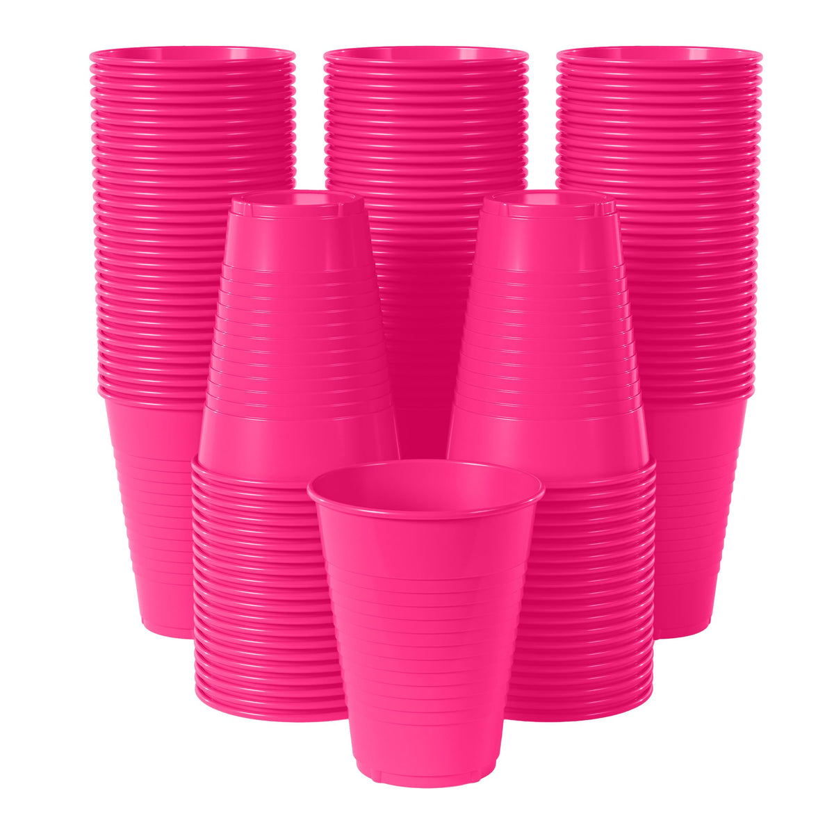 12 Oz. | Cerise Plastic Cups | 600 Count