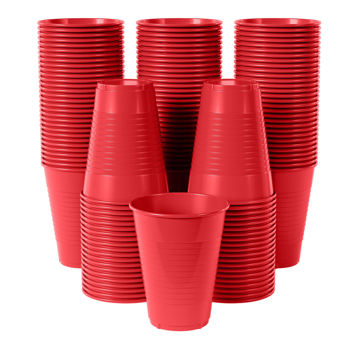 12 Oz. | Red Plastic Cups | 600 Count