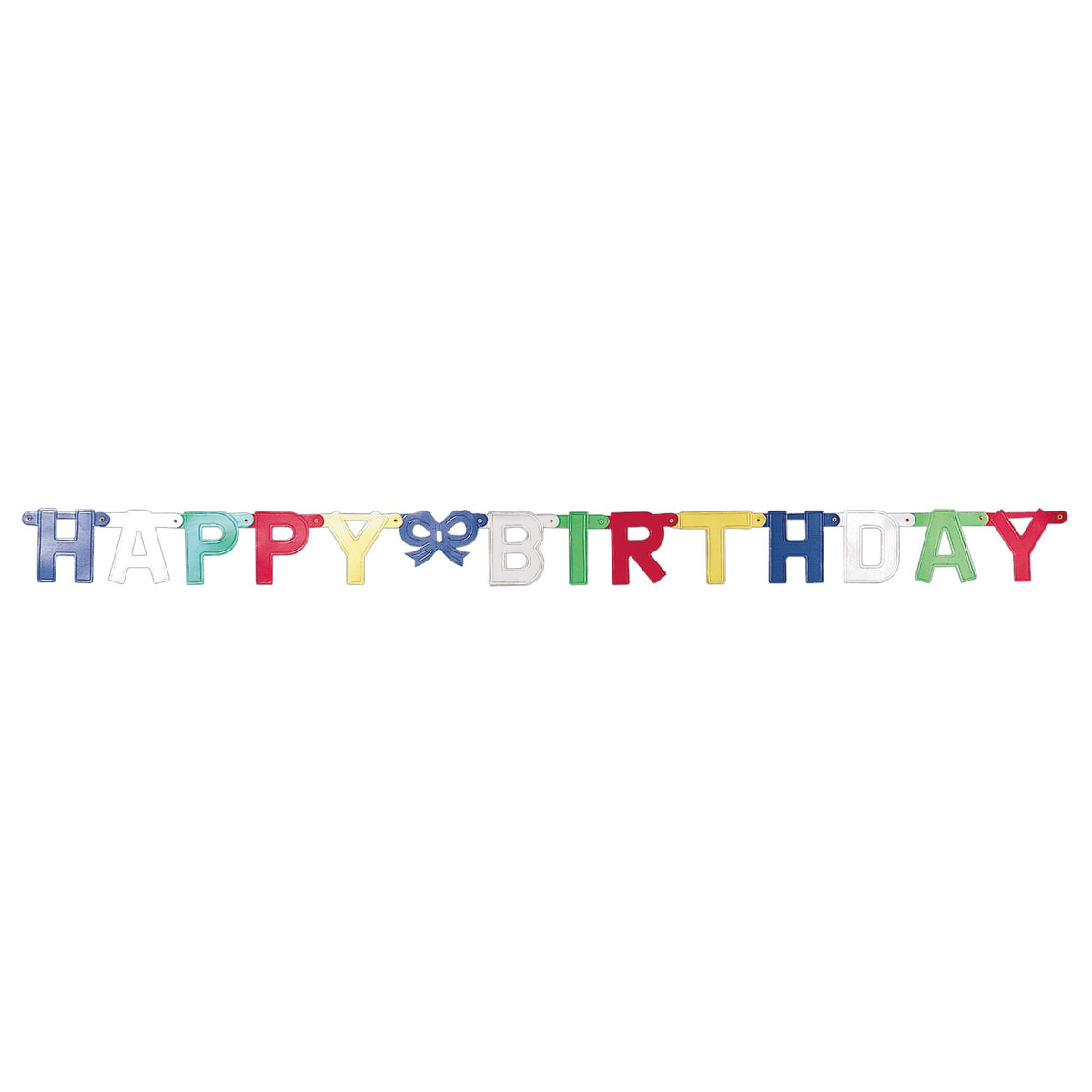 Colorful Happy Birthday Letter Banner - 7.3 Feet - Pack of 3