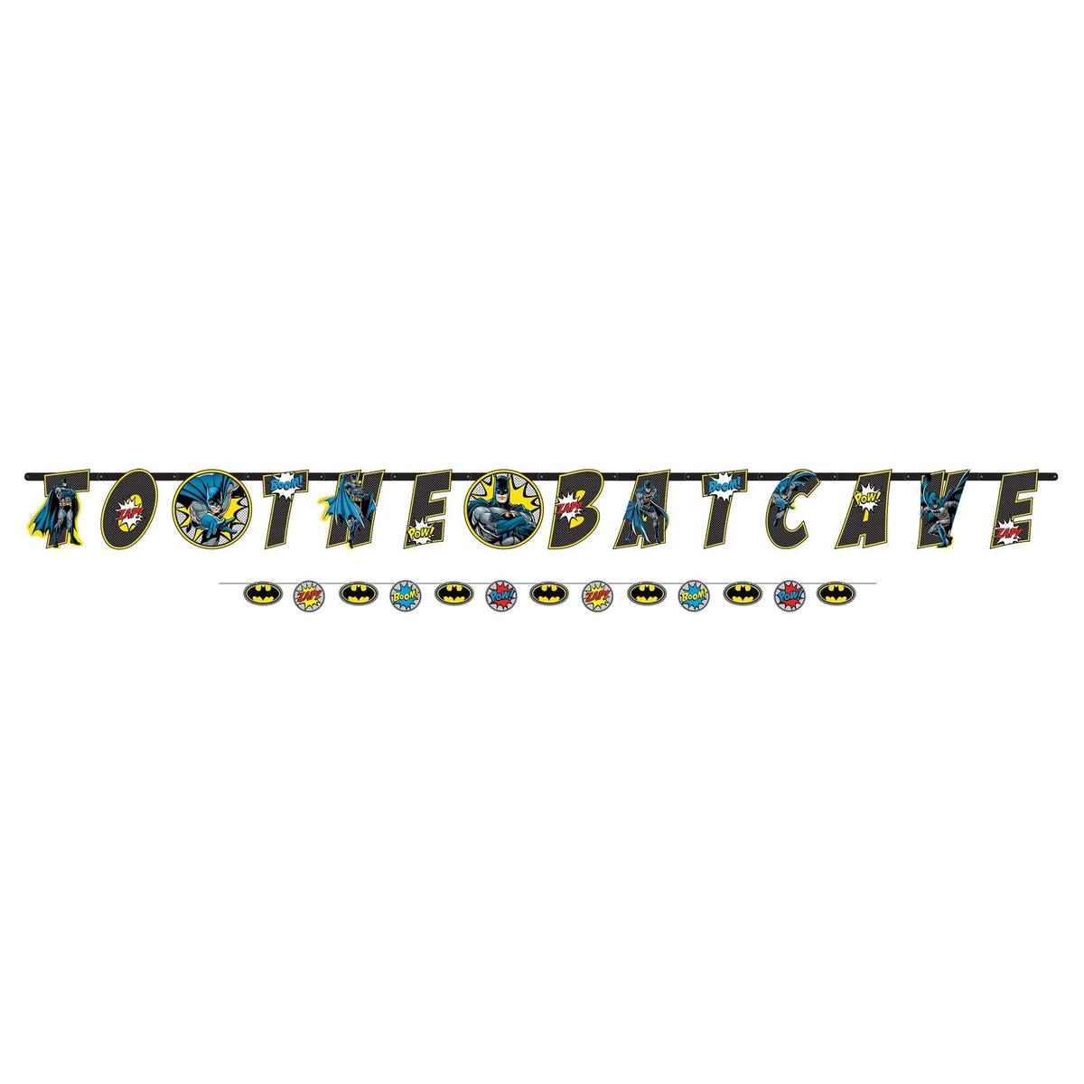 DC Justice League Batman Happy Birthday Banner, 10.5-foot, 2-ct - Pack of 6