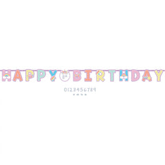 Unicorn Happy Birthday Garland Banner, Multicolor, 126-inch - Case of 48