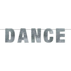 Silver Sequin Dance Garland Banner, 5-inch - Pack of 3