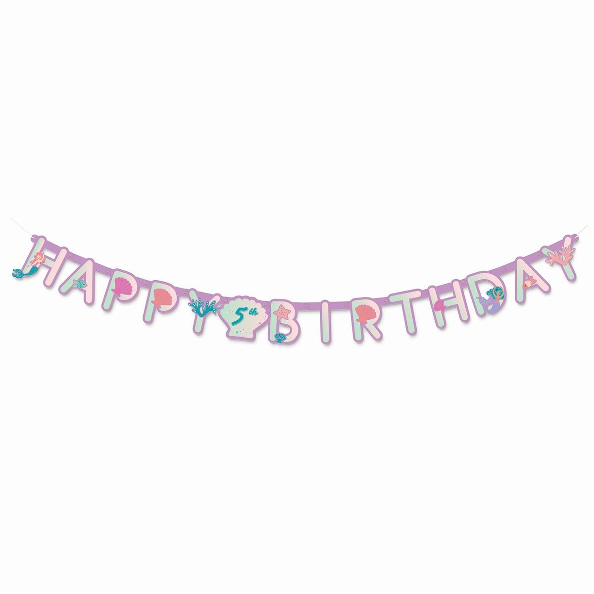 Mermazing Birthday Banner - Add Personalized Age - Pack of 3