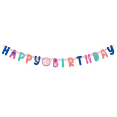 Unicorn Wishes Birthday Banner - Customizable Age - Case of 8