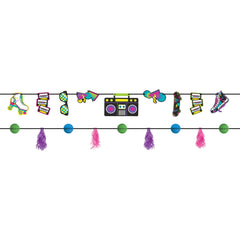 Retro 80s/90s Party Banner Set - 2 Piece - Case of 48