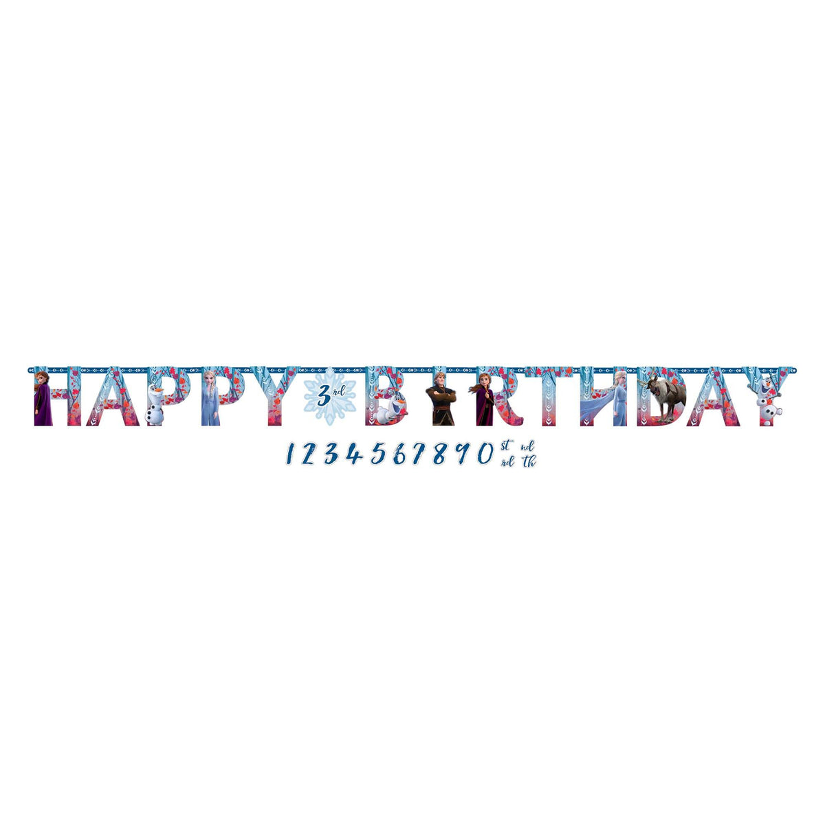 Disney Frozen Customizable Banner, Blue, 10-foot, 1-ct - Pack of 6