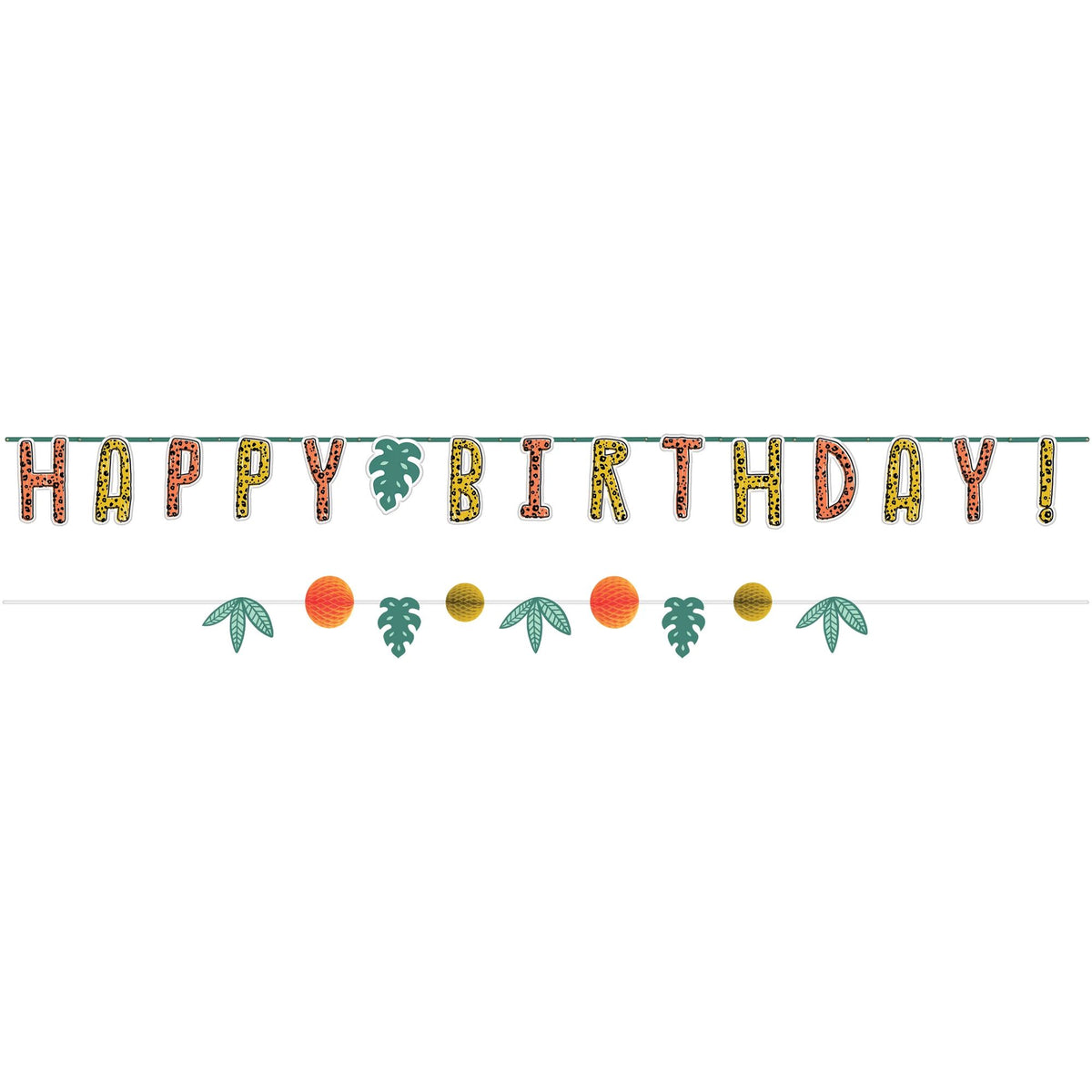 Jungle Theme Get Wild Birthday Banner Kit - 2 Pack - Pack of 6