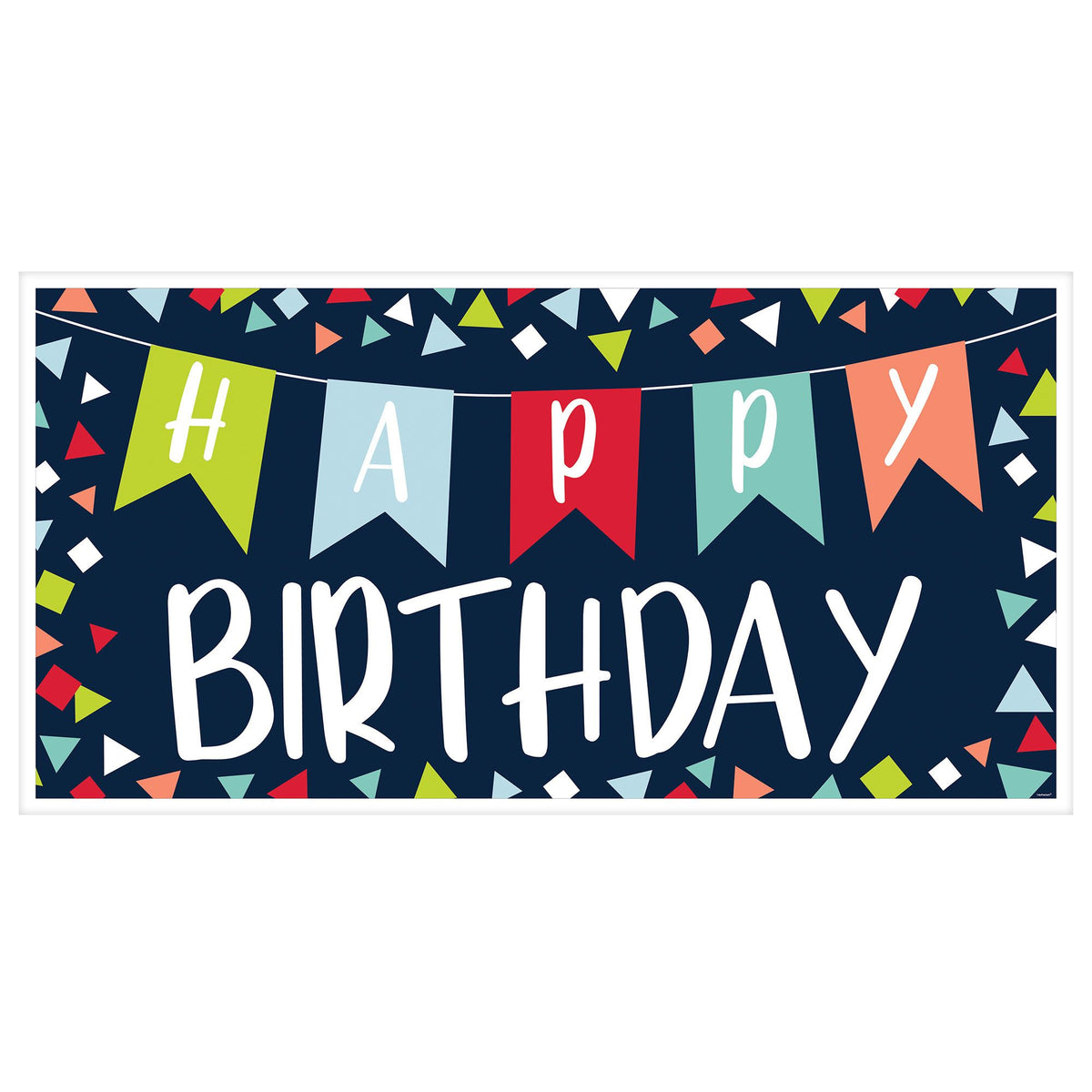 Colorful Happy Birthday Celebration Banner - Case of 54