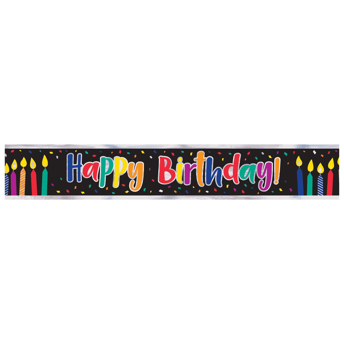 Colorful Birthday Candles Banner - Pack of 12
