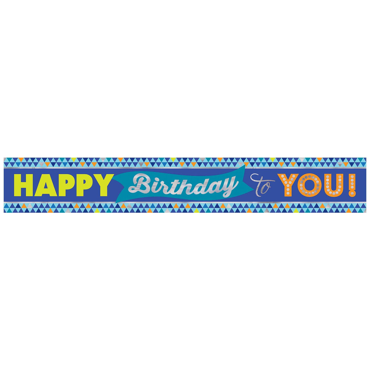 True Blue Happy Birthday Banner - Pack of 3