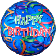 Jumbo Foil Super Shape Balloon - Streamer Design - Pack of 2