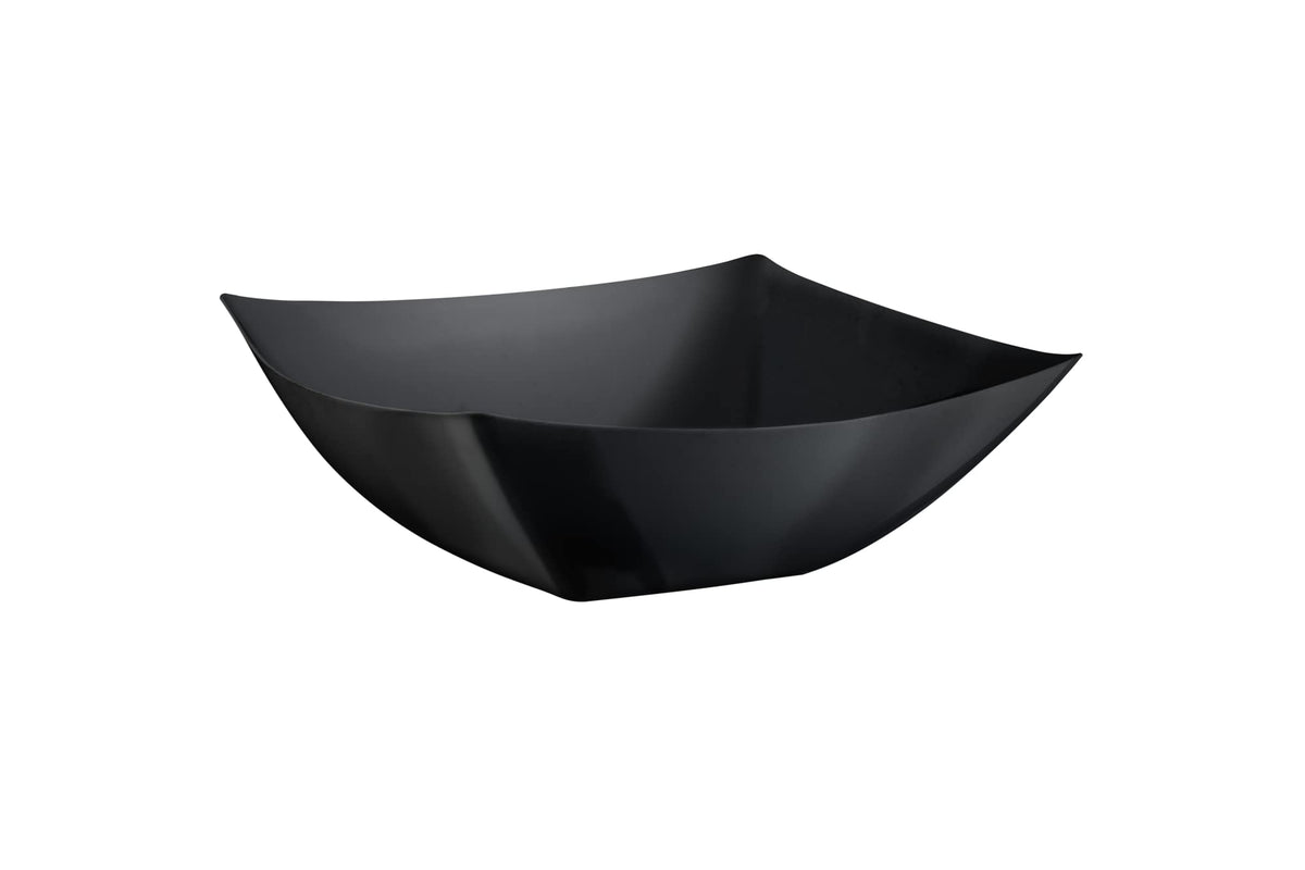 128 Oz. Black Convex Bowls | 4 Count