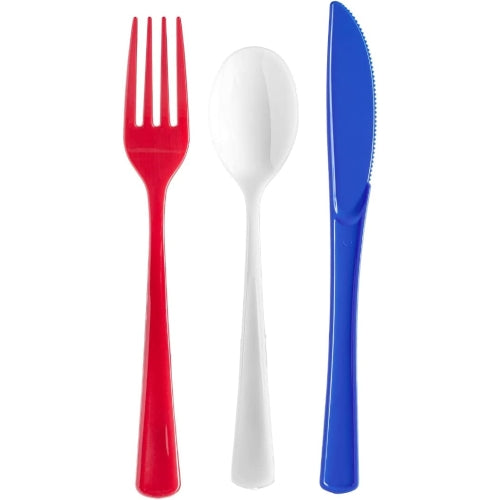 150 Piece 4th of July Cutlery Set